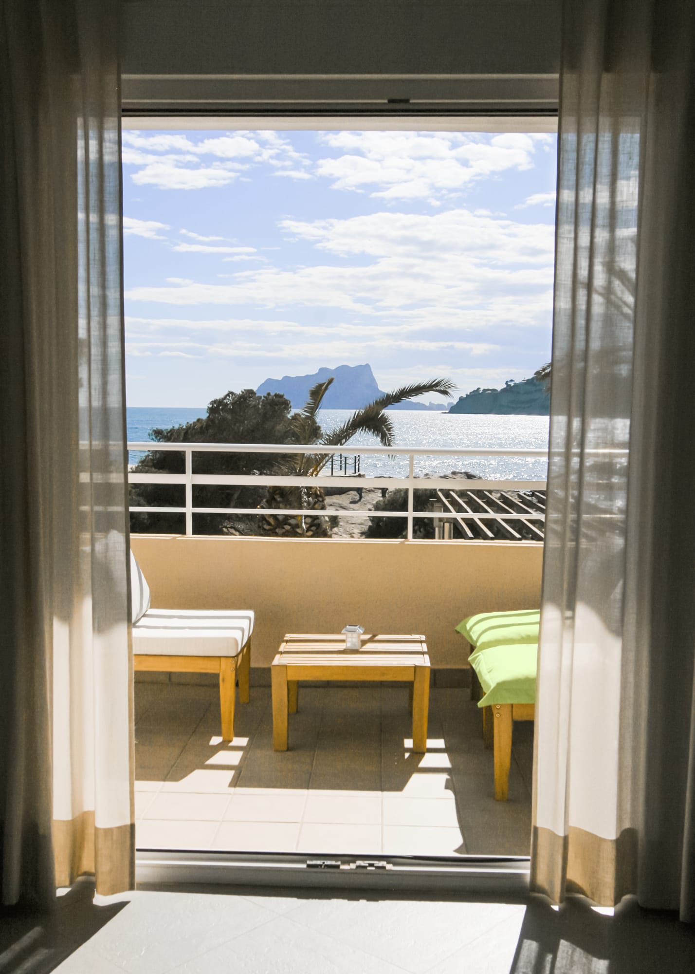 Terraza con vistas al mar